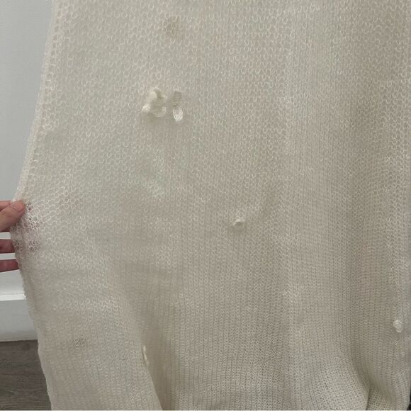 NWT Anna October Maxi Dress White Crochet Knit Astrid Floral Bridal Wedding sz S - Picture 9 of 13